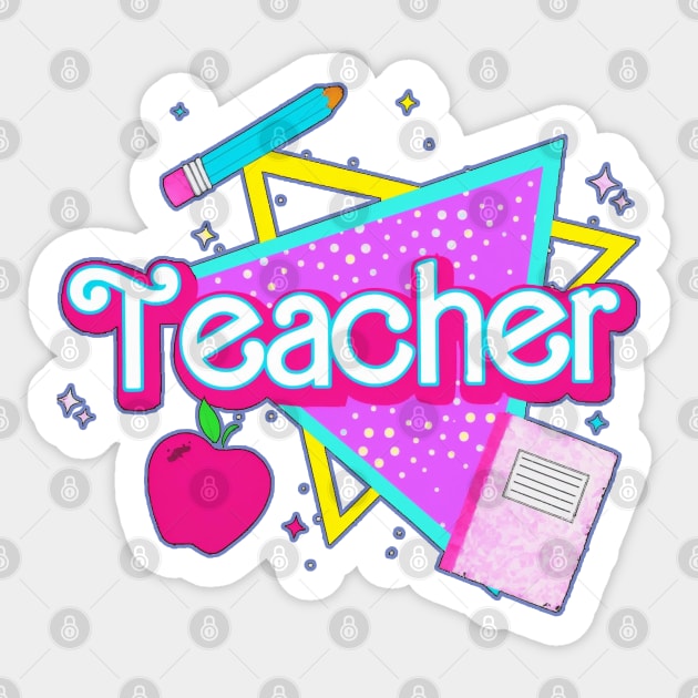 Cute In My Teacher Era First Day Of School Back To School Retro Sticker by masterpiecesai